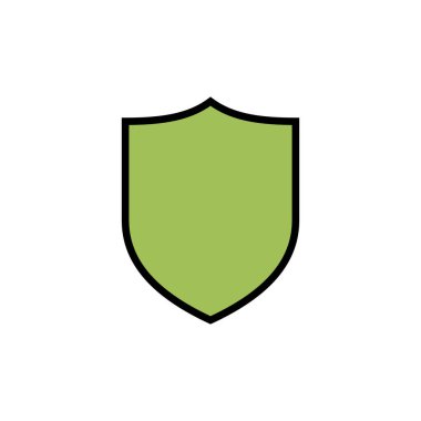 Kalkan vektör simgesi beyaz arkaplanda izole edildi. Koruma ikonu vektörü. Güvenlik vektörü ico