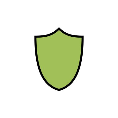 Kalkan vektör simgesi beyaz arkaplanda izole edildi. Koruma ikonu vektörü. Güvenlik vektörü ico