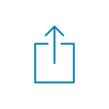 Beyaz arkaplanda izole edilmiş simgeyi paylaş. Paylaşım vektörü ico