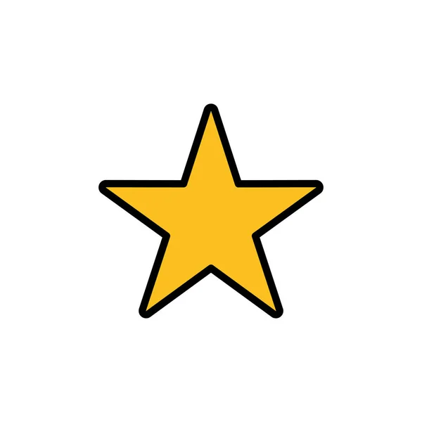 在白色背景上孤立的星形图标 星星矢量图标 评级符号 — 图库矢量图片