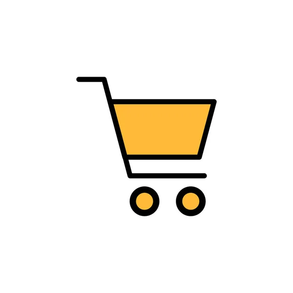 Shopping Icon Isolated White Background Shopping Cart Icon Basket Icon — Stock Vector