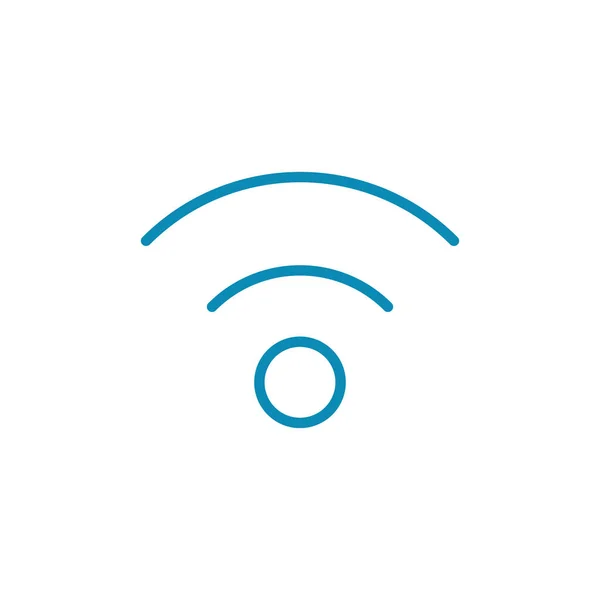 Wifi Icono Aislado Sobre Fondo Blanco Icono Vector Señal Icono — Vector de stock