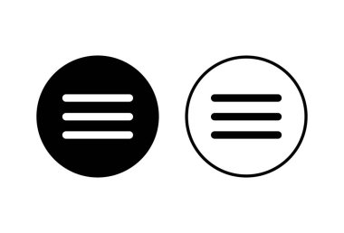 Menü Simgeleri beyaz arkaplanda ayarlandı. Web menüsü ico