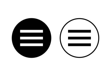 Menü Simgeleri beyaz arkaplanda ayarlandı. Web menüsü ico