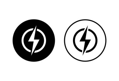 Güç simgeleri beyaz arkaplanda ayarlandı. Güç Düğmesi Simgesi. Gücü başlat