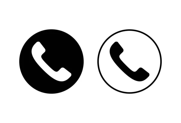 Κλήση Εικονιδίων Λευκό Φόντο Τηλεφωνικός Φορέας Εικονιδίου Κινητό Τηλέφωνο Τηλέφωνο — Διανυσματικό Αρχείο
