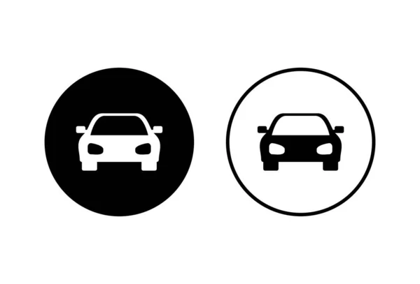 Iconos Coches Sobre Fondo Blanco Icono Del Coche Vecto — Vector de stock