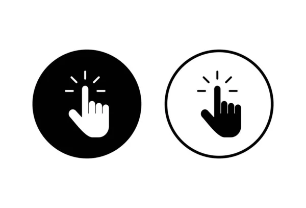 Hand cursor click png icon. Stock Illustration