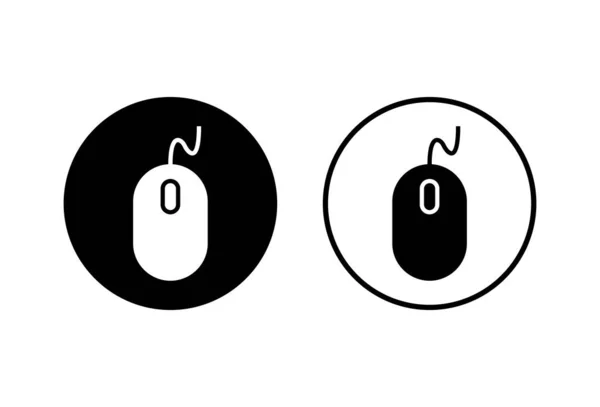 Computermaus Symbole Auf Weißem Hintergrund Computermausvektor — Stockvektor
