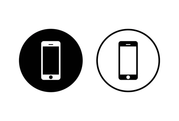 Иконки Телефона Установлены Белом Фоне Значок Вектора Телефона Мобильный Телефон — стоковый вектор