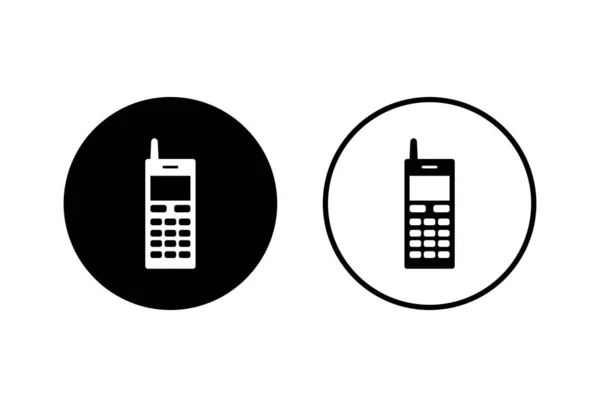 Telefon Symbole Auf Weißem Hintergrund Telefon Vektor Symbol Mobiltelefon Telefon — Stockvektor