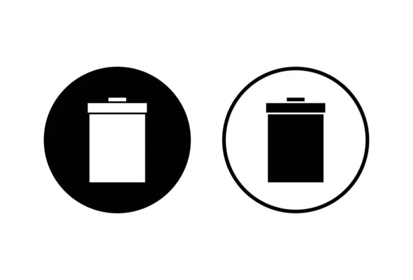 Trash Symbole Auf Weißem Hintergrund Mülleimer Symbol Symbolvecto Löschen — Stockvektor