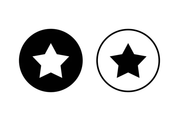 Εικονίδια Αστεριών Λευκό Φόντο Εικονίδιο Διανύσματος Σύμβολο Αξιολόγησης — Διανυσματικό Αρχείο