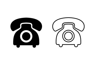 Telefon ikonu. Telefon simgesi vektörü. çağrı simgesi