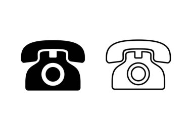Telefon ikonu. Telefon simgesi vektörü. çağrı simgesi