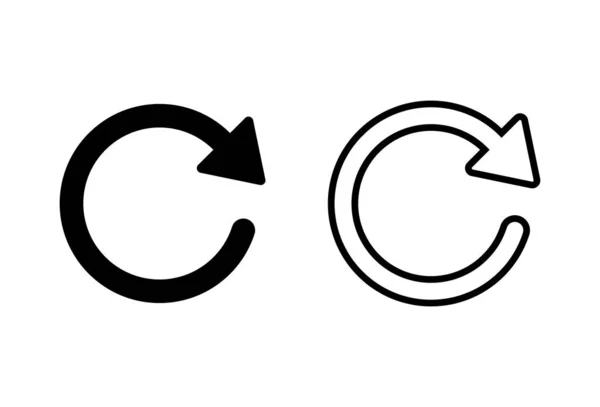 Rafraîchissez Icônes Ensemble Recharger Vecteur Icône Mise Jour Icône Convertir — Image vectorielle