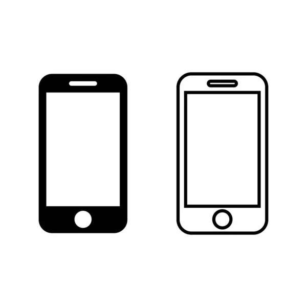 Phone Icons Set Phone Vector Icon Mobile Phone Telephone Icon — Stock Vector