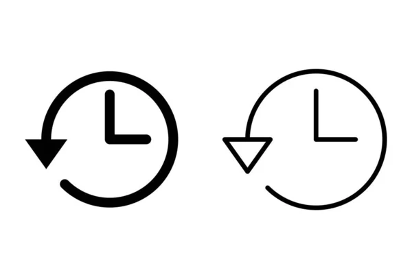 Geschiedenis Pictogrammen Ingesteld Witte Achtergrond Geschiedenis Vector Ico — Stockvector