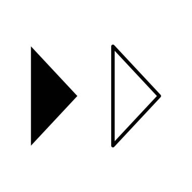 Ok simgeleri beyaz arkaplanda ayarlandı. Ok sembolü. Ok vektörü ico