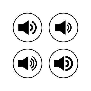 Hoparlör simgeleri hazır. Cilt simgesi. Hoparlör ikon vektörü. Ses. Soun.