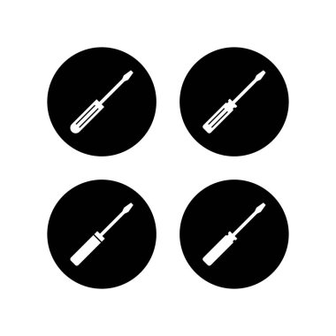 Tornavida simgeleri ayarlandı. Tornavida vektörü ico