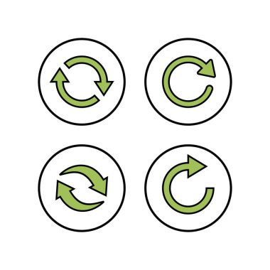 Yenileme simgeleri ayarlandı. Simge vektörünü yeniden yükle. Simgeyi güncelle. Meksika 'yı çevir