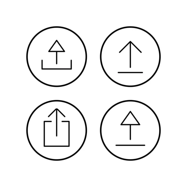 Télécharger Les Icônes Définies Télécharger Icône Signe Bouton Téléchargement Symbole — Image vectorielle