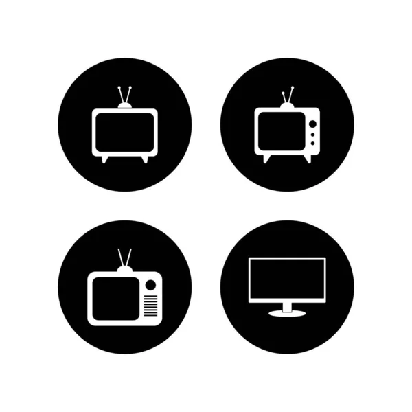 Εικονίδια Διάνυσμα Τηλεόρασης Τηλεόραση — Διανυσματικό Αρχείο