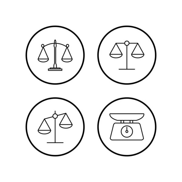 Σκαλίζει Εικονίδια Που Εικονίδιο Κλίμακας Νόμου Κλίμακα Διανυσματικού Εικονιδίου Δικαστικός — Διανυσματικό Αρχείο