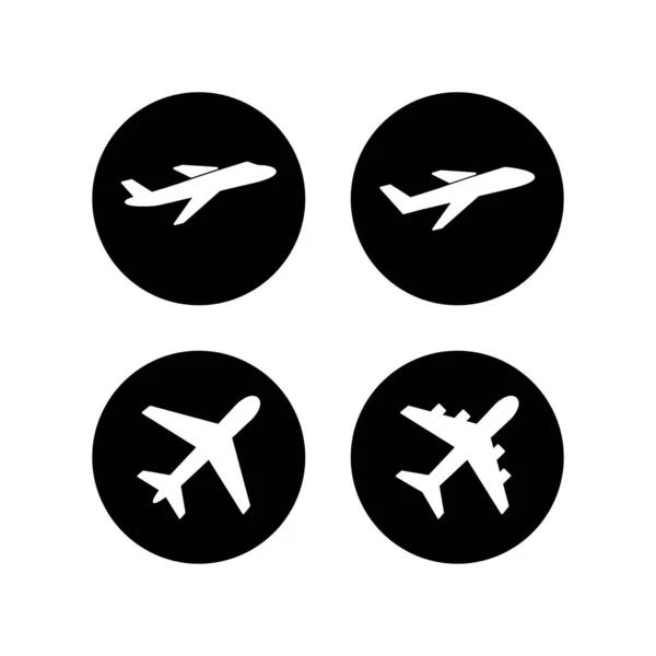 아이콘 Aeroplane Vector Icon 운송의 요소에 휴일의 — 스톡 벡터