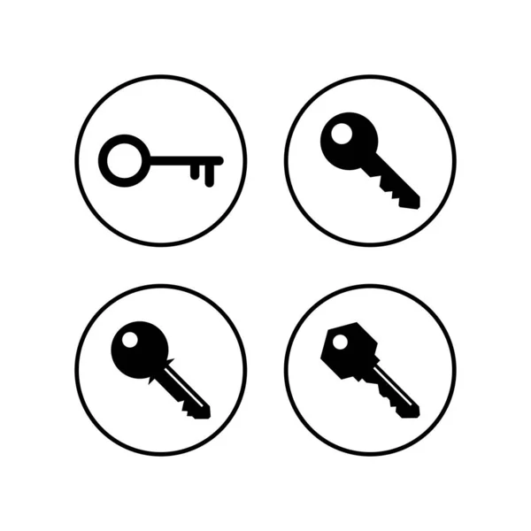 Key Icons Set Key Vector Icon Key Symbo — Stock Vector