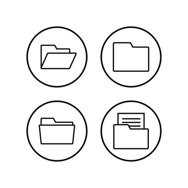Dizin Simgeleri ayarlandı. Dizin ve belge Simgesi. simge arşivi