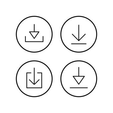 Simgeler indiriliyor. Vektör ico indiriliyor