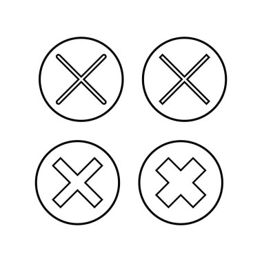 Simgeleri kapat. Simgeyi sil. sil, iptal et, simgeden çık