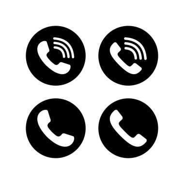 Simgeler ayarlandı. Telefon simgesi vektörü. Cep telefonu. Telefon Meksika