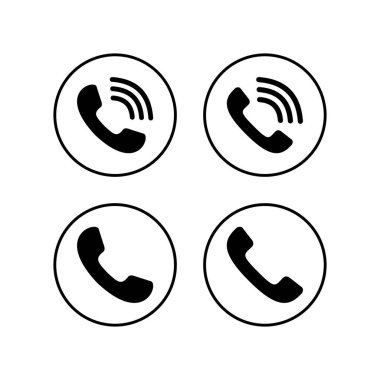 Simgeler ayarlandı. Telefon simgesi vektörü. Cep telefonu. Telefon Meksika