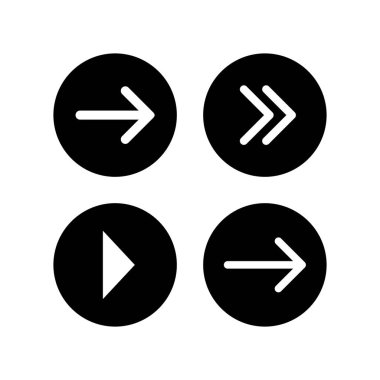 Ok simgeleri ayarlandı. Ok sembolü. Ok vektörü ico