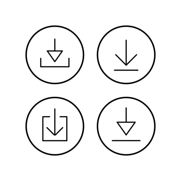 Symbole Herunterladen Vektor Icon Herunterladen — Stockvektor