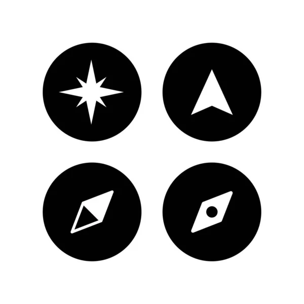 Compass Vector Icons Set Compass Icon Vecto — Stock Vector