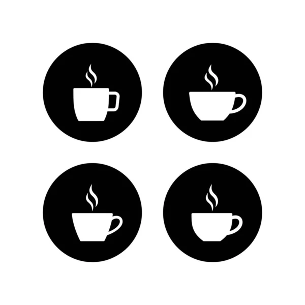 Kopje Koffie Pictogrammen Ingesteld Koffiecup Icoon Koffie Vector Icoon — Stockvector