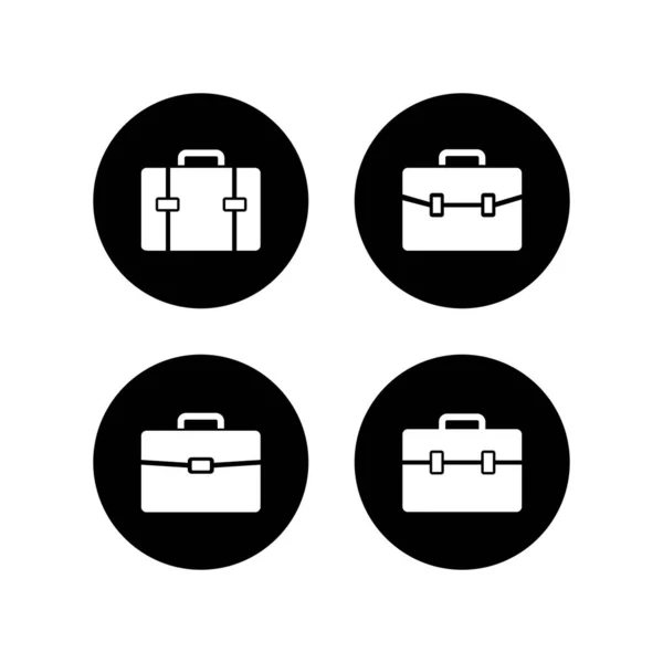 Ensemble Icônes Mallette Porte Documents Vecteur Ico — Image vectorielle