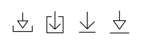 Symbole Herunterladen Vektor Icon Herunterladen — Stockvektor
