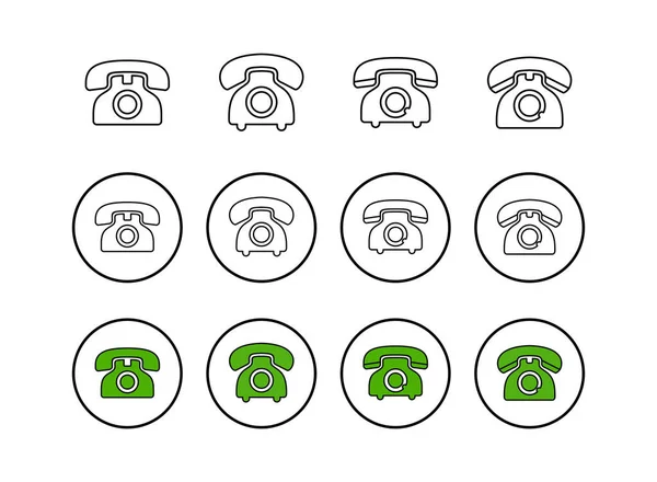 Telefoon Icoon Vector Telefoon Pictogram Vector Call Pictogram Vector — Stockvector