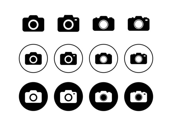 set of Camera Icons . Camera symbol. Camera vector ico