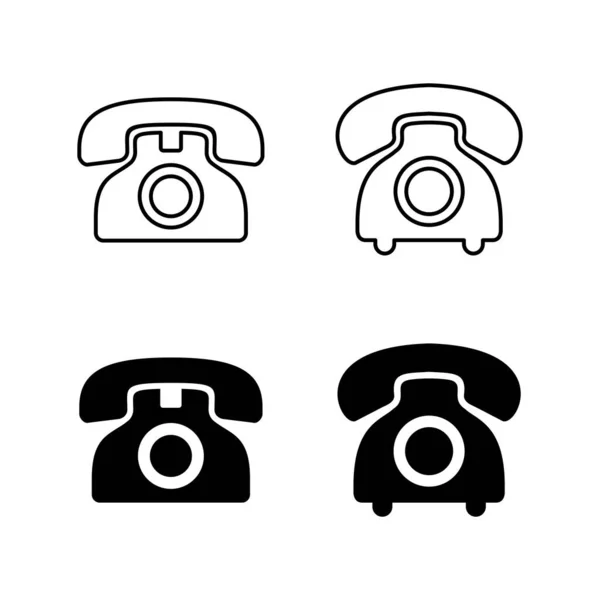 Σύνολο Εικονιδίων Τηλεφώνου Τηλεφωνικός Φορέας Εικονιδίου Διάνυσμα Εικονιδίου Κλήσης — Διανυσματικό Αρχείο