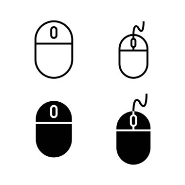 Fare Simgeleri kümesi. Bilgisayar fare vektör simgesi