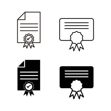 Lisans simgeleri dizisi. Onaylanmış veya Onaylanmış Madalya Simgesi