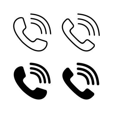 Çağrı simgeleri. Telefon simgesi vektörü. Cep telefonu. telefon simgesi