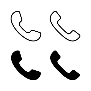 Çağrı simgeleri. Telefon simgesi vektörü. Cep telefonu. telefon simgesi