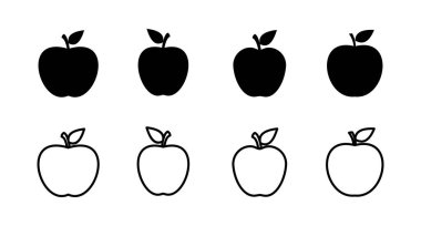 Apple ikonları. Apple vektör simgesi